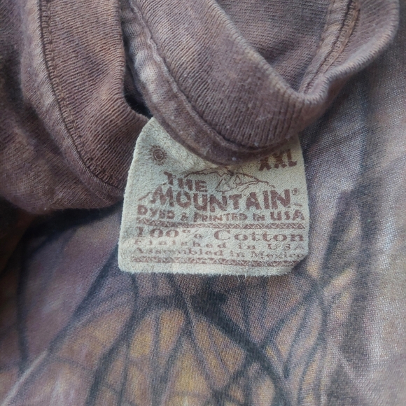 The Mountain Tee Nature DEER 2XL Men Shirt Tie DYE VINTAGE 1998 - Picture 4 of 4